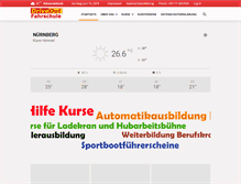 Tablet Screenshot of fahrschule-drive-out.de